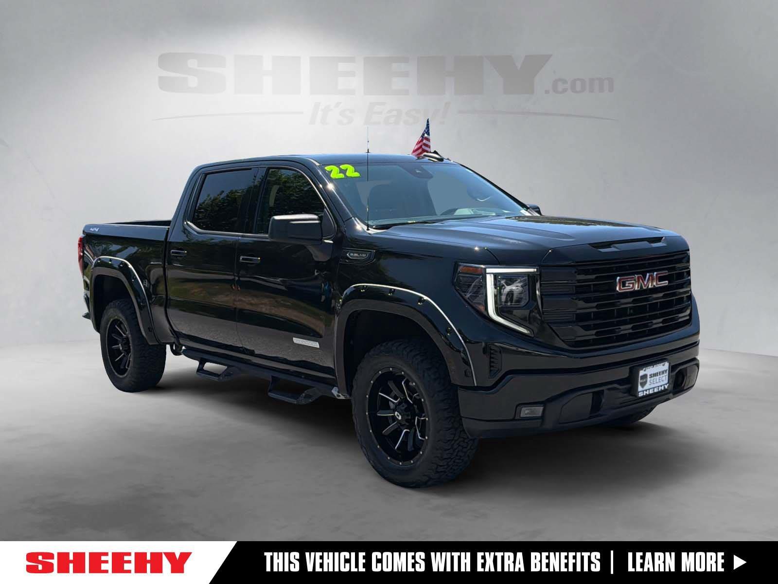 Onyx Black 2022 GMC Sierra 1500 Pickup Truck Four-Wheel Drive Automatic
