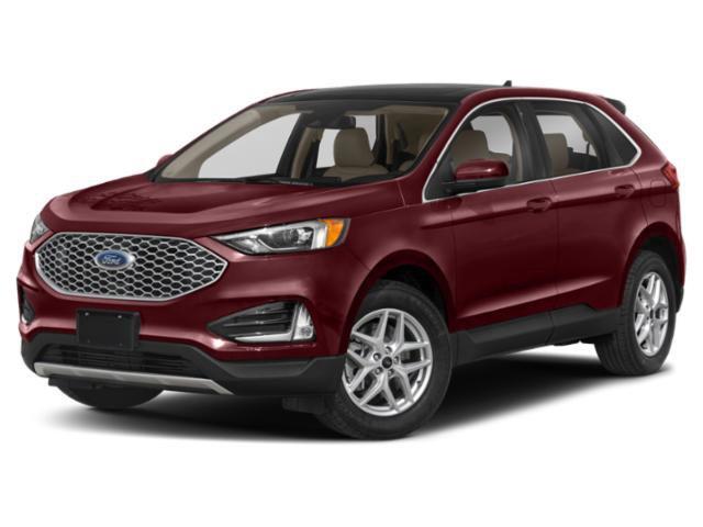 Star White Metallic Tri-Coat 2024 Ford Edge SUV / Crossover All-Wheel Drive 8-Speed Automatic