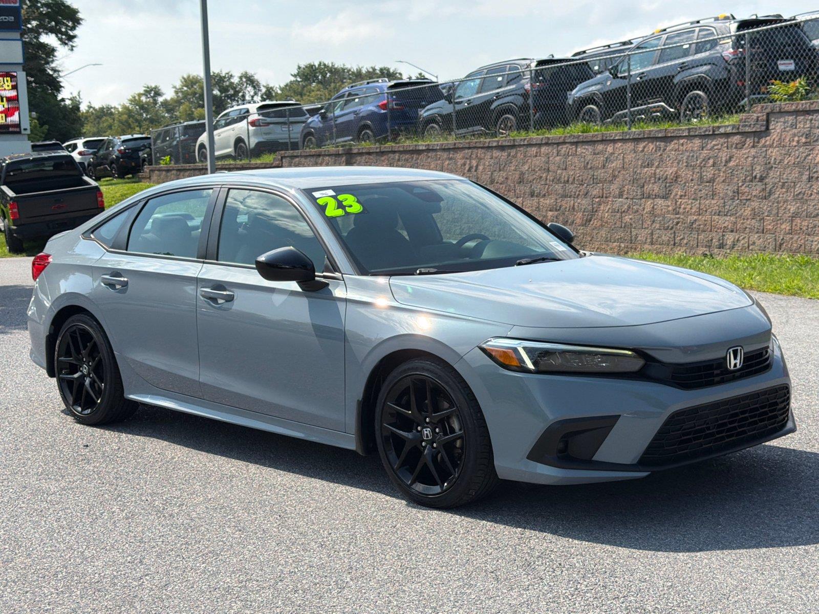 Sonic Gray Pearl 2023 Honda Civic Sedan Front-Wheel Drive 7-Speed CVT