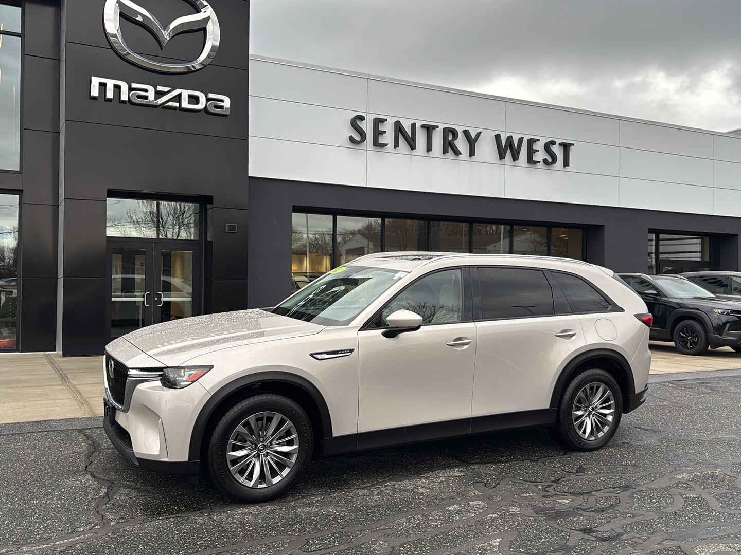 Gray (Platinum Quartz) 2024 Mazda CX-90 PHEV Preferred AWD SUV / Crossover All-Wheel Drive Automatic