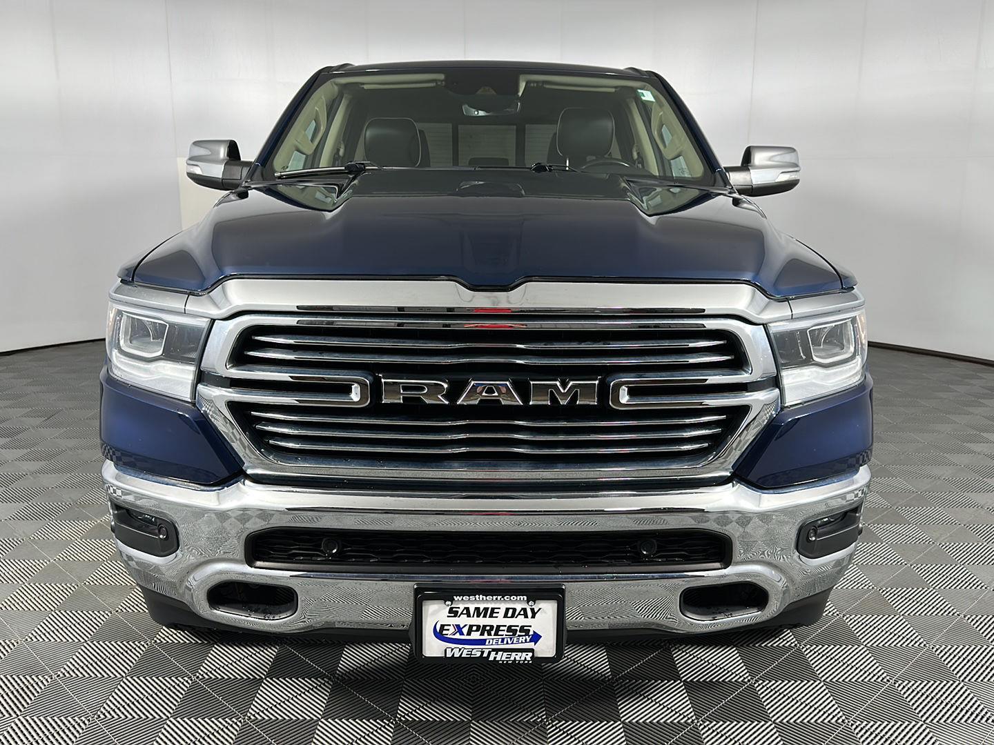 Used 2021 Patriot Blue Pearlcoat Ram Laramie image 2