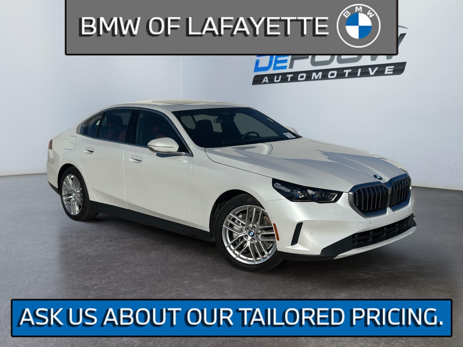 White 2025 BMW 5 Series 540i xDrive Sedan All-Wheel Drive Automatic