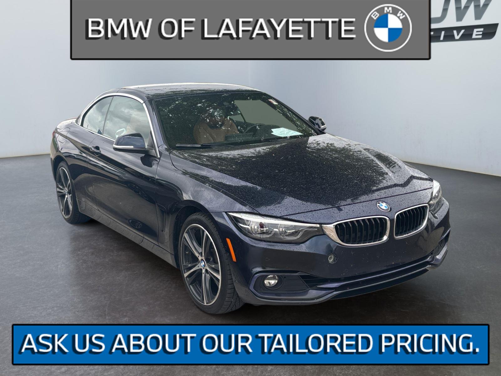 Imperial Blue Metallic 2019 BMW 4 Series 430i xDrive Convertible AWD Convertible All-Wheel Drive Automatic