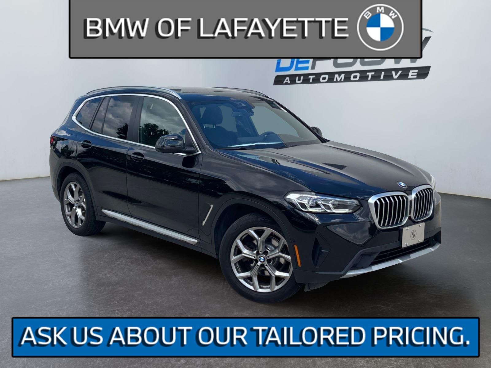 Black Sapphire Metallic 2024 BMW X3 xDrive30i AWD SUV / Crossover All-Wheel Drive Automatic