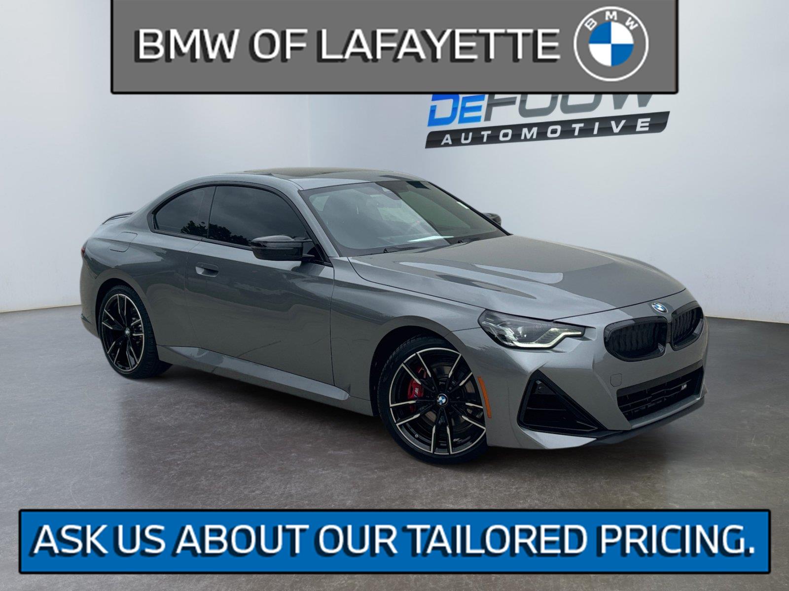 Gray (Skyscraper Grey Metallic) 2025 BMW 2 Series Coupe All-Wheel Drive Automatic