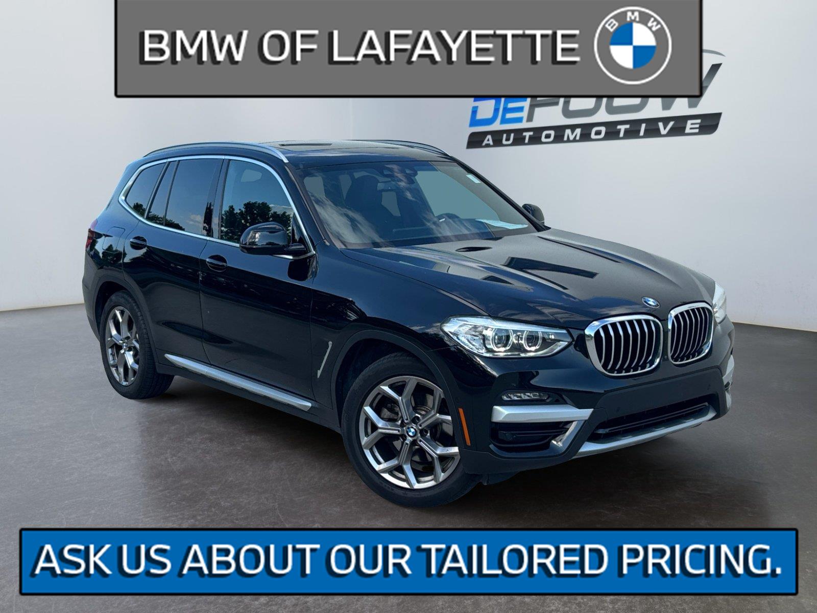 Black Sapphire Metallic 2021 BMW X3 SUV / Crossover All-Wheel Drive Automatic