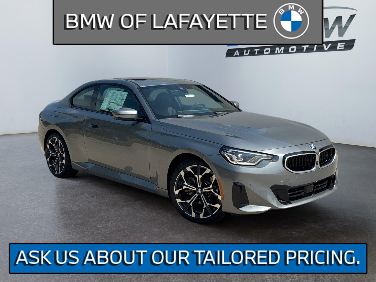 Gray (Skyscraper Grey Metallic) 2026 BMW 2 Series Coupe All-Wheel Drive Automatic