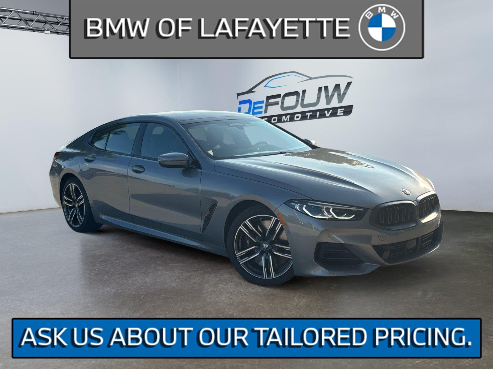 Gray (Skyscraper Grey Metallic) 2023 BMW 8 Series Coupe All-Wheel Drive Automatic
