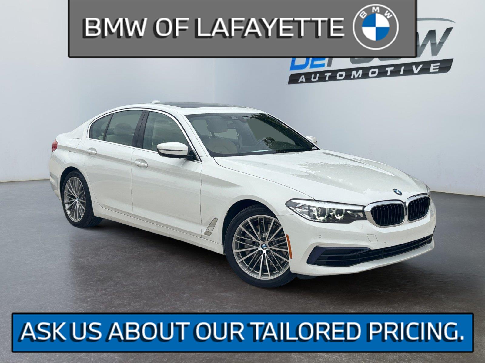 Alpine White 2020 BMW 5 Series Sedan All-Wheel Drive Automatic