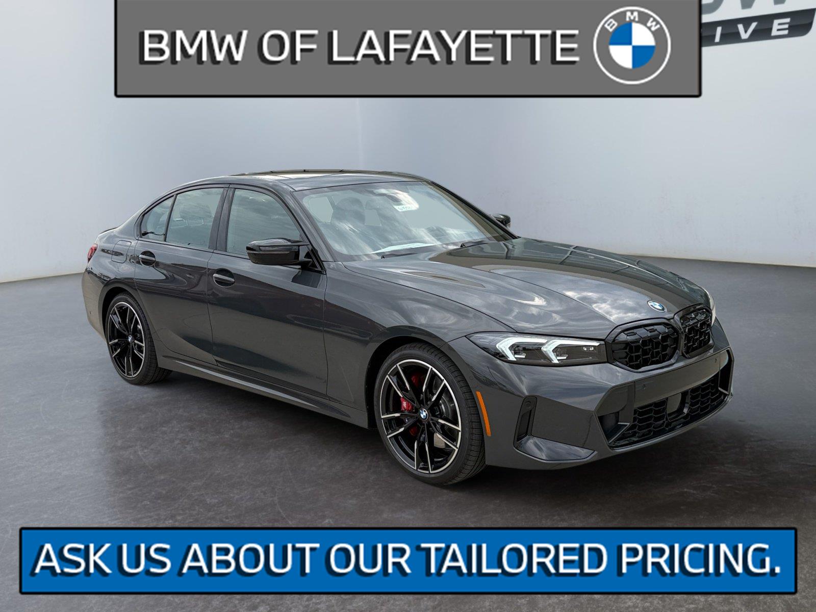 Gray (Dravit Grey Metallic) 2026 BMW 3 Series Sedan All-Wheel Drive Automatic