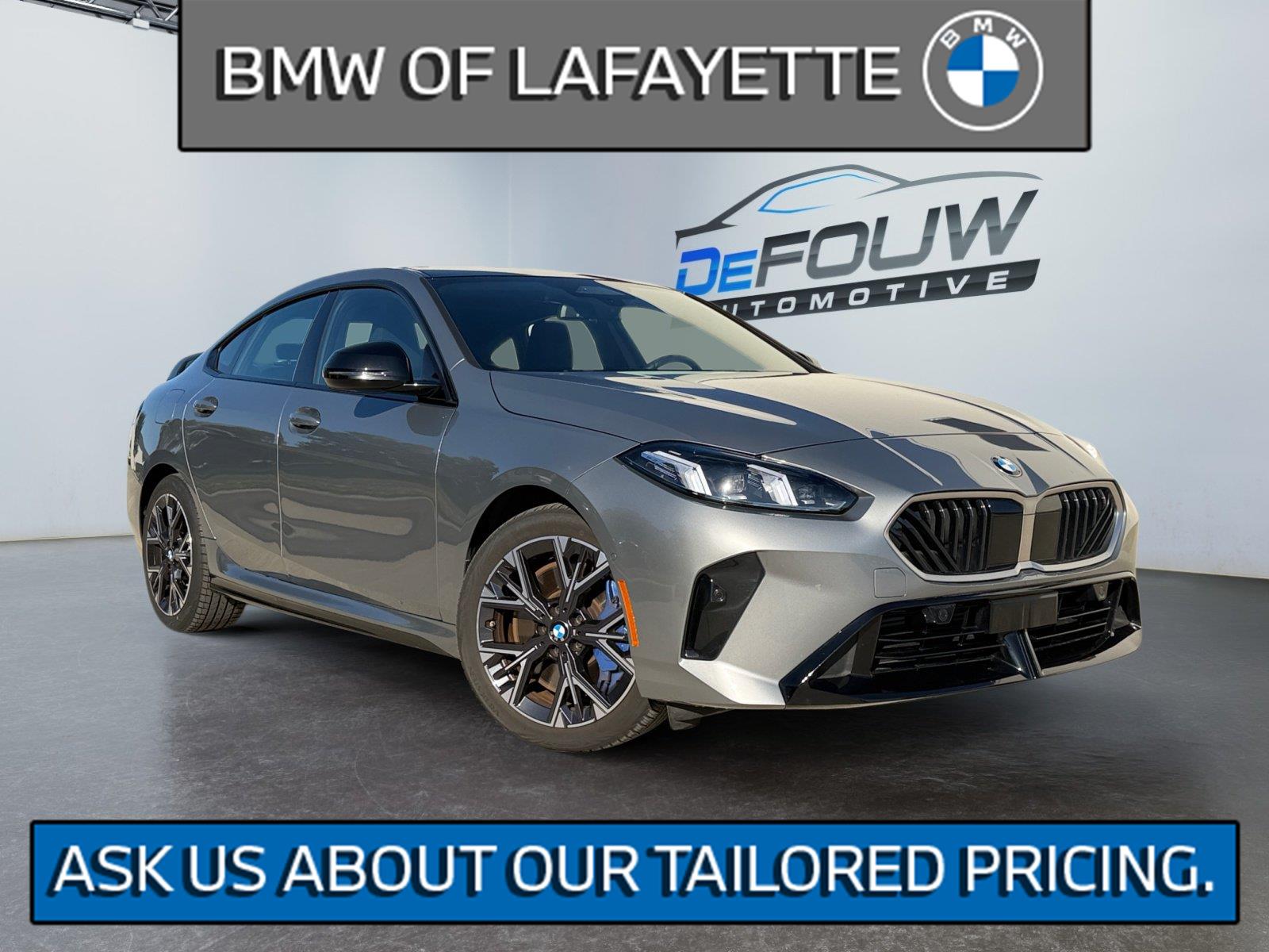 Gray (Skyscraper Grey Metallic) 2026 BMW 2 Series Sedan All-Wheel Drive 7-Speed Dual Clutch