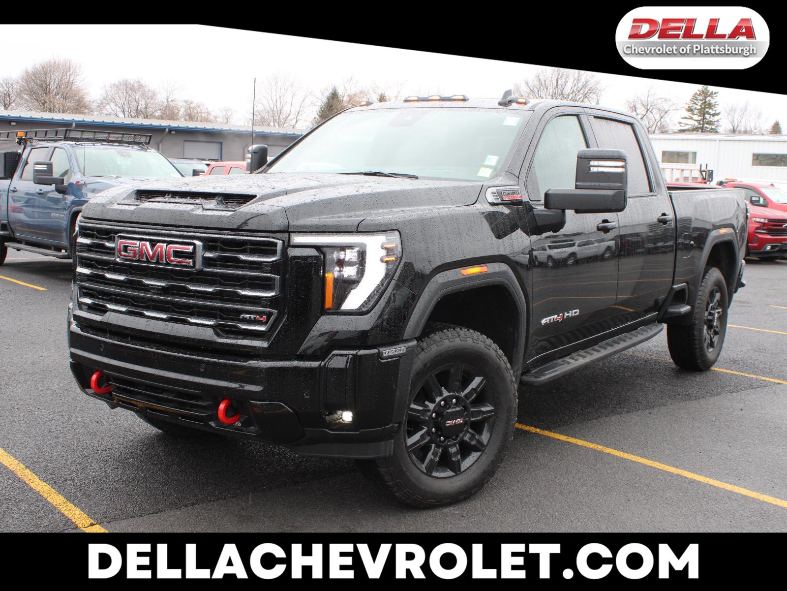 Onyx Black 2025 GMC Sierra 2500HD AT4 Crew Cab 4WD Pickup Truck Four-Wheel Drive Automatic