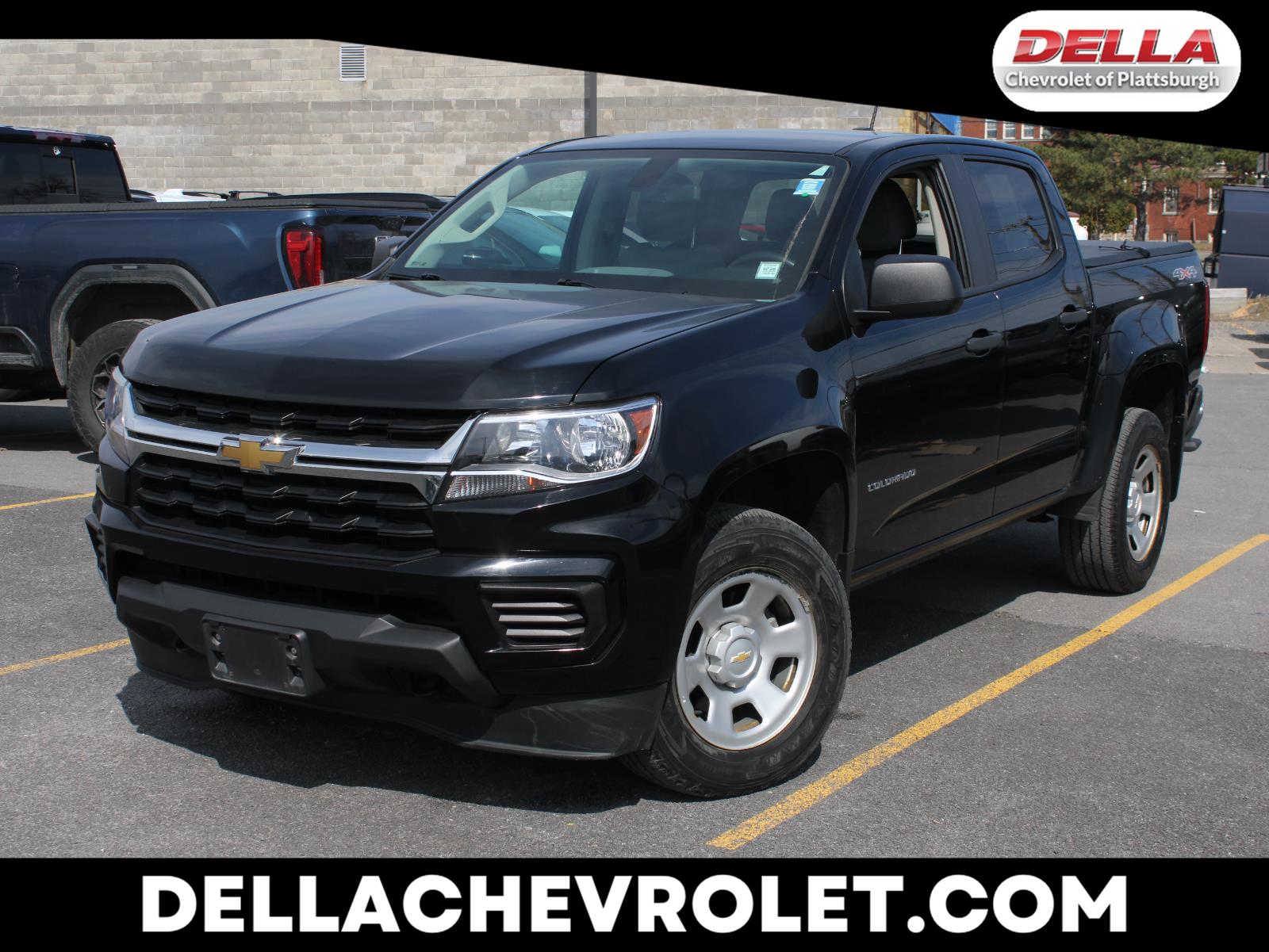 Black 2021 Chevrolet Colorado Work Truck Crew Cab 4WD Pickup Truck Four-Wheel Drive 8-Speed Automatic