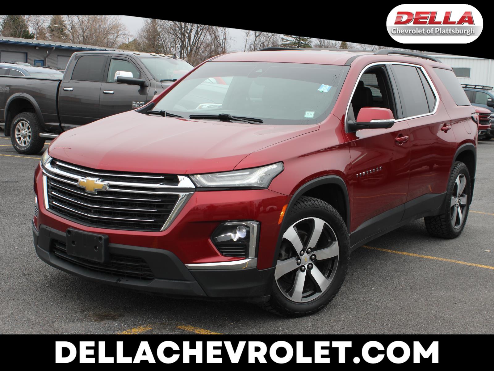 Cherry Red Tintcoat 2022 Chevrolet Traverse LT Leather AWD SUV / Crossover Four-Wheel Drive 9-Speed Automatic