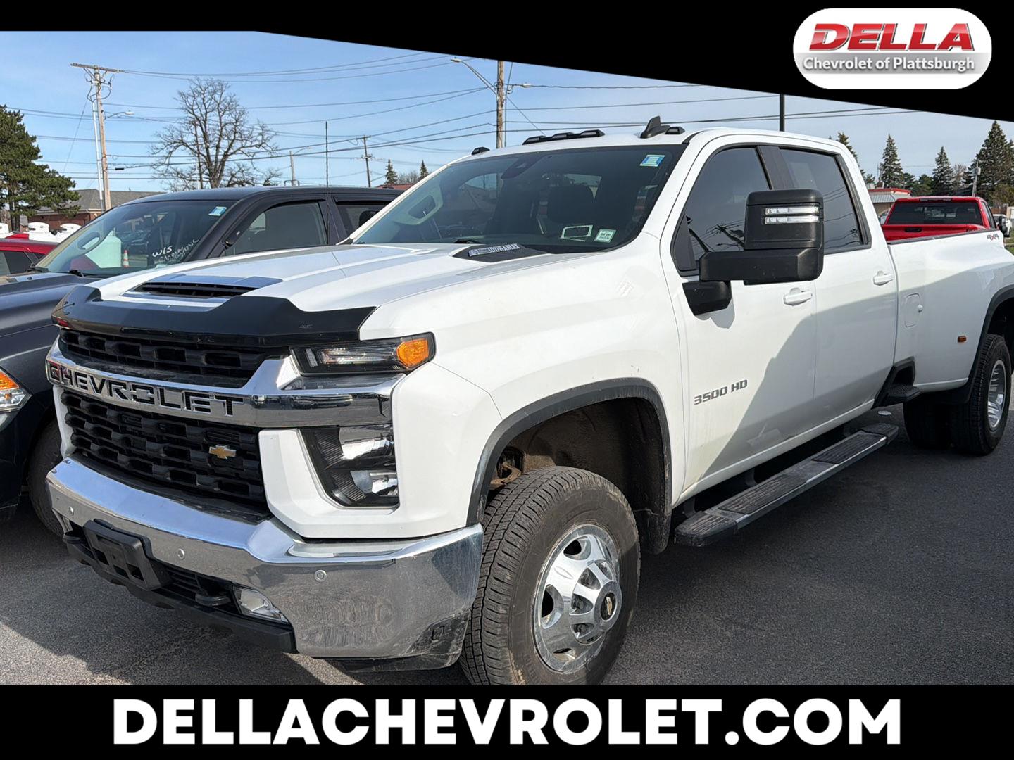 Summit White 2021 Chevrolet Silverado 3500HD LT Crew Cab 4WD Pickup Truck Four-Wheel Drive Automatic