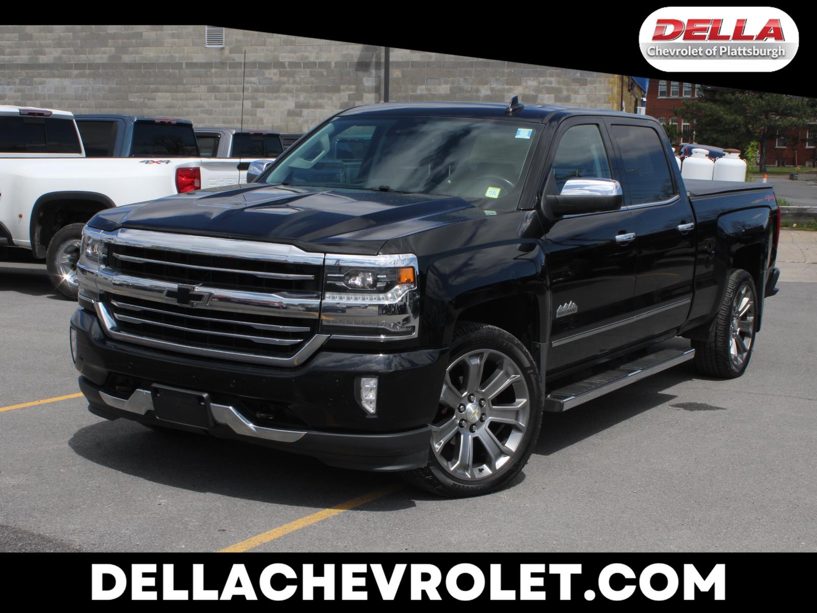 Black 2018 Chevrolet Silverado 1500 High Country Crew Cab 4WD Pickup Truck Four-Wheel Drive 8-Speed Automatic