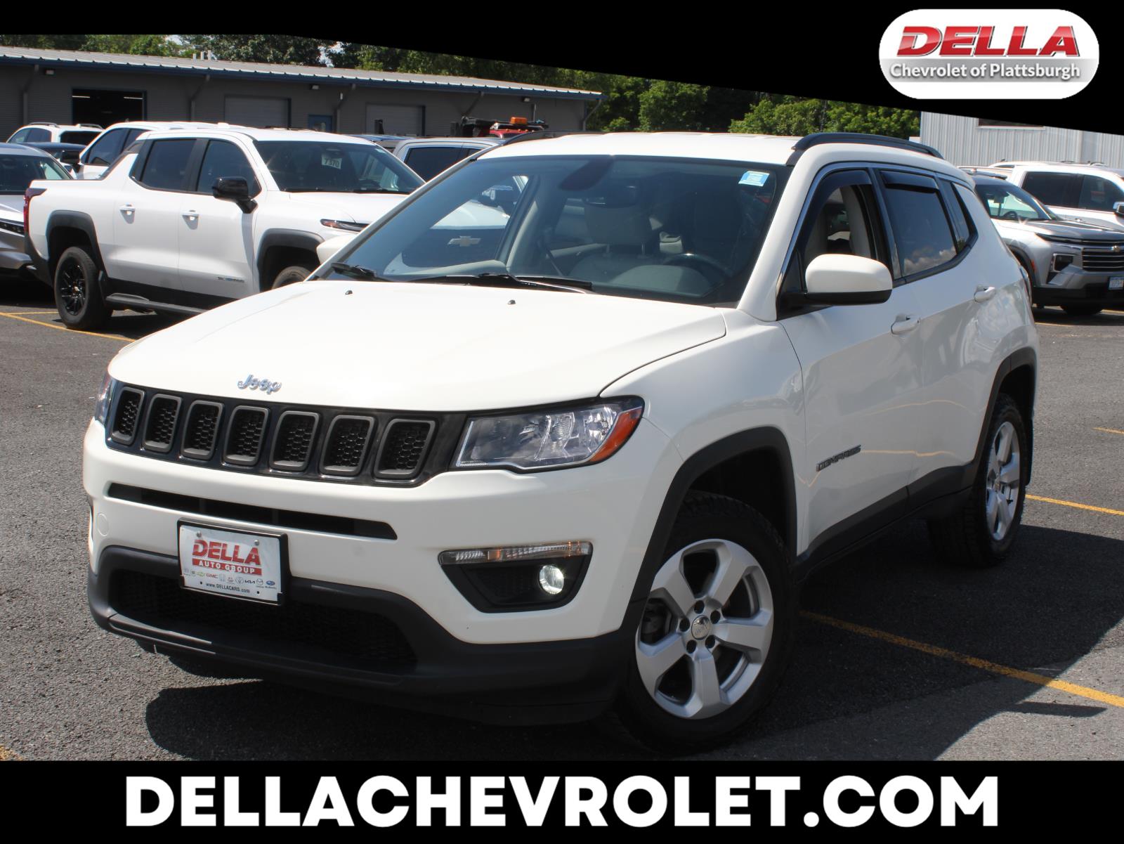 White Clearcoat 2019 Jeep Compass SUV / Crossover Four-Wheel Drive 9-Speed Automatic