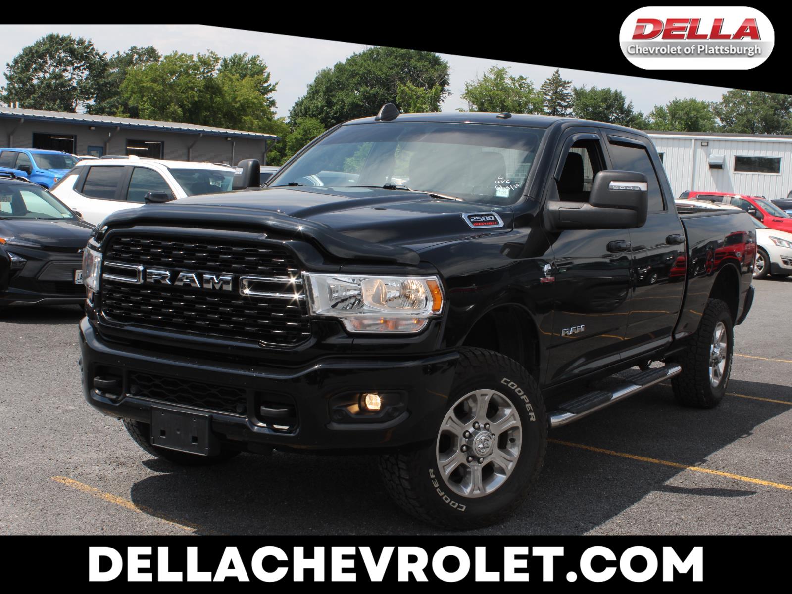 Diamond Black Crystal Pearlcoat 2023 RAM 2500 Pickup Truck Four-Wheel Drive 6-Speed Automatic