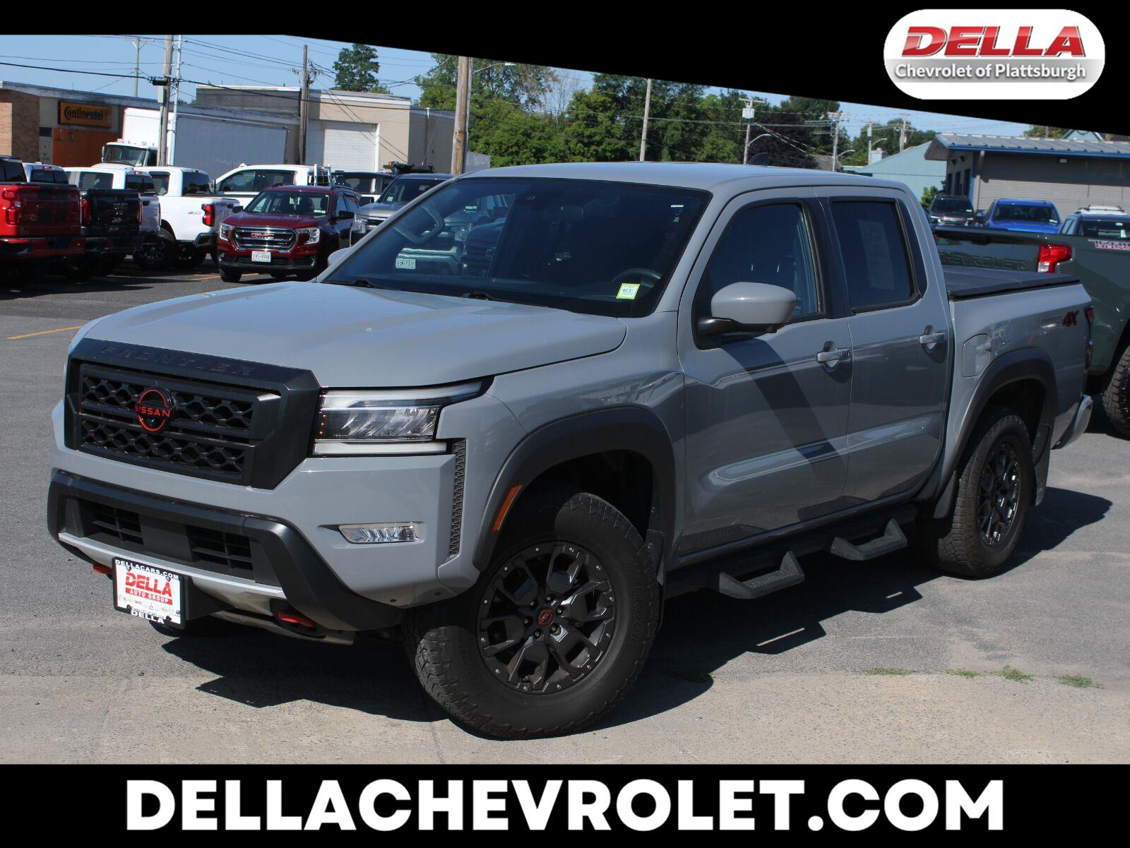 Boulder Gray Pearl 2023 Nissan Frontier Pickup Truck Four-Wheel Drive Automatic