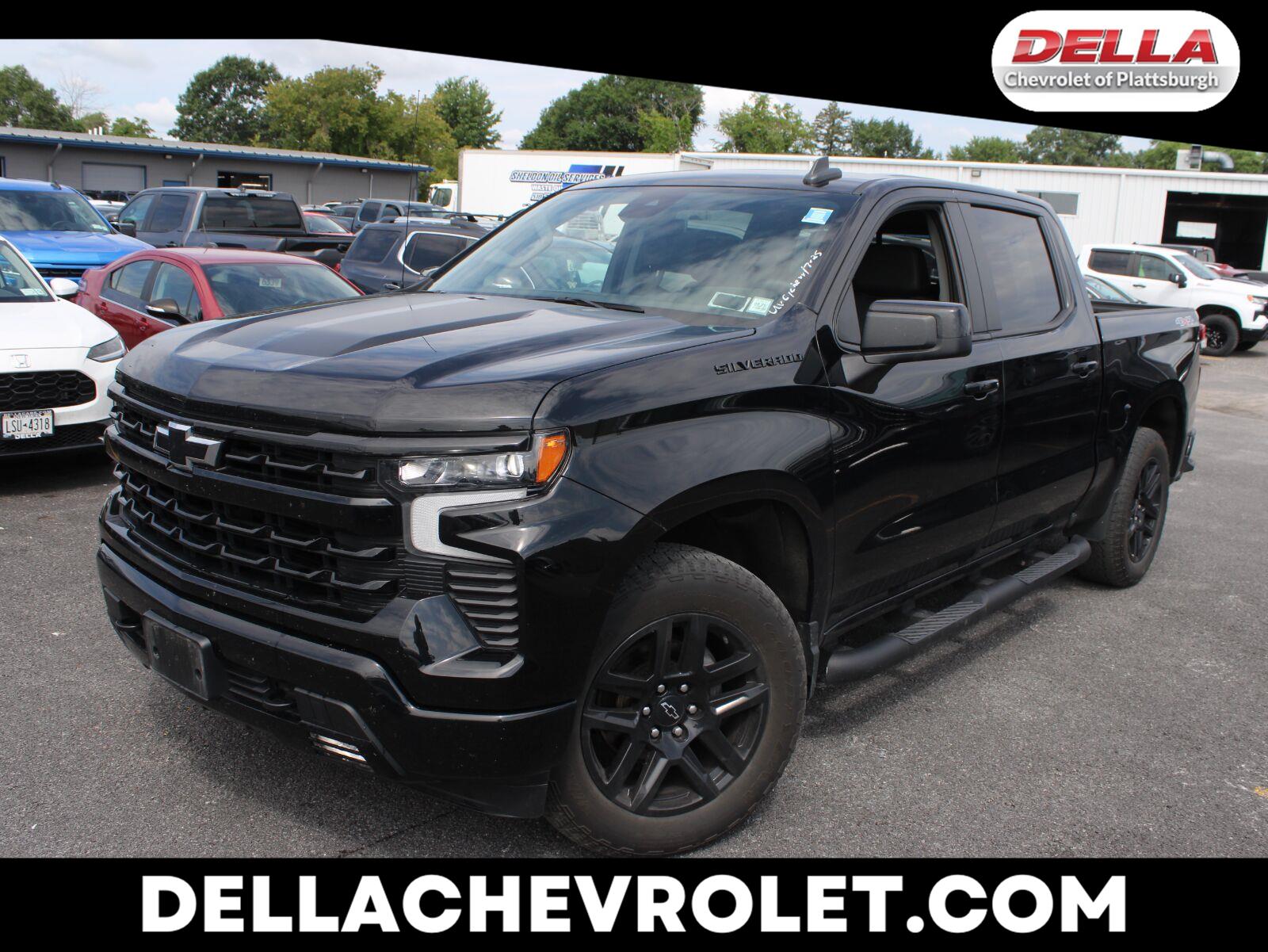 Black 2023 Chevrolet Silverado 1500 Pickup Truck Four-Wheel Drive Automatic