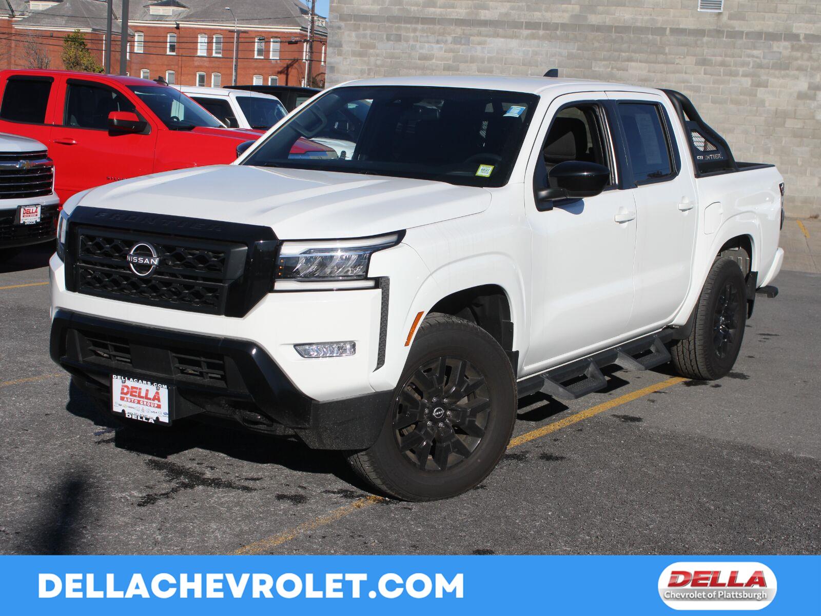 Glacier White 2023 Nissan Frontier Pickup Truck Four-Wheel Drive Automatic