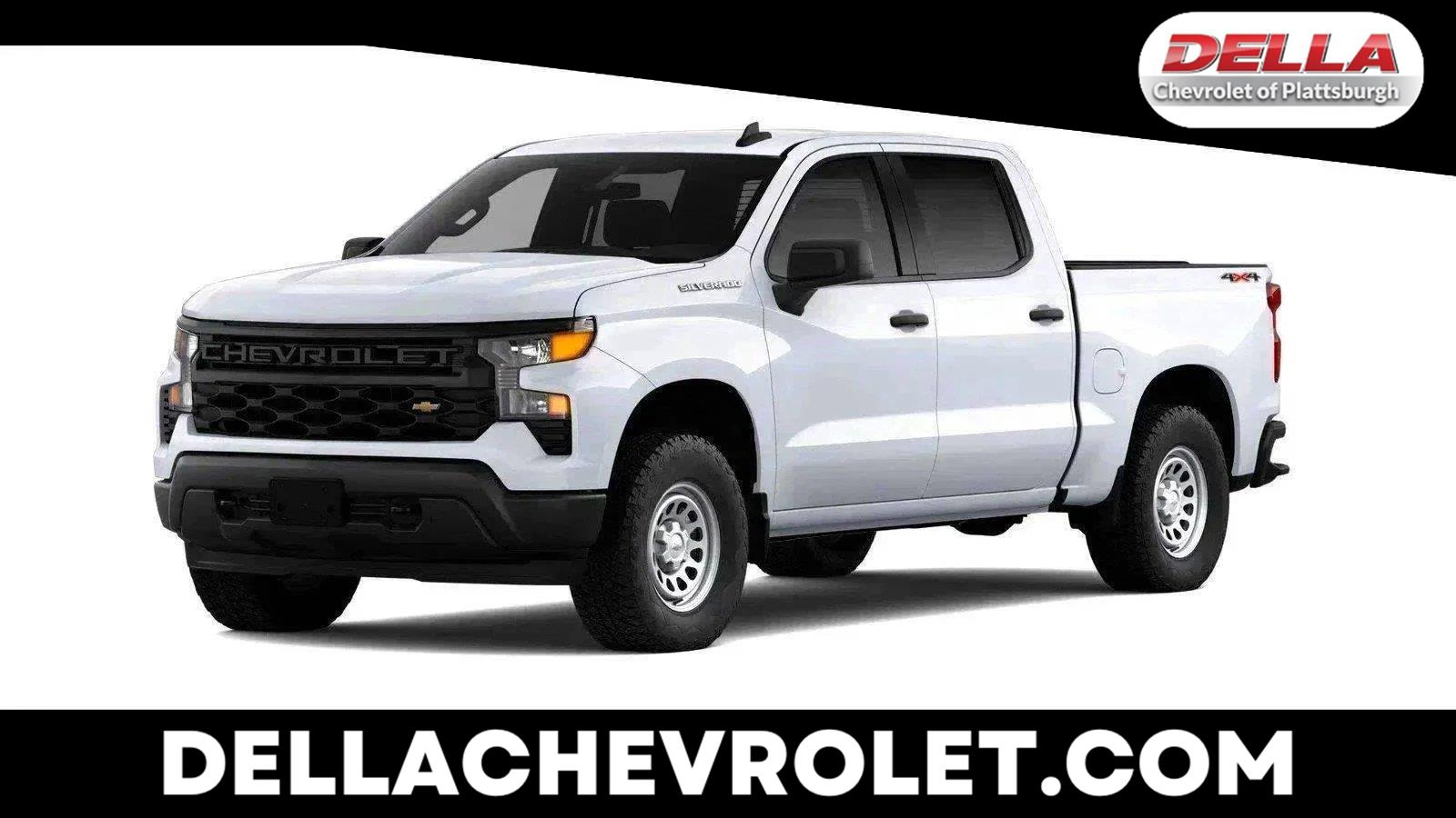 Summit White 2026 Chevrolet Silverado 1500 Pickup Truck Four-Wheel Drive Automatic
