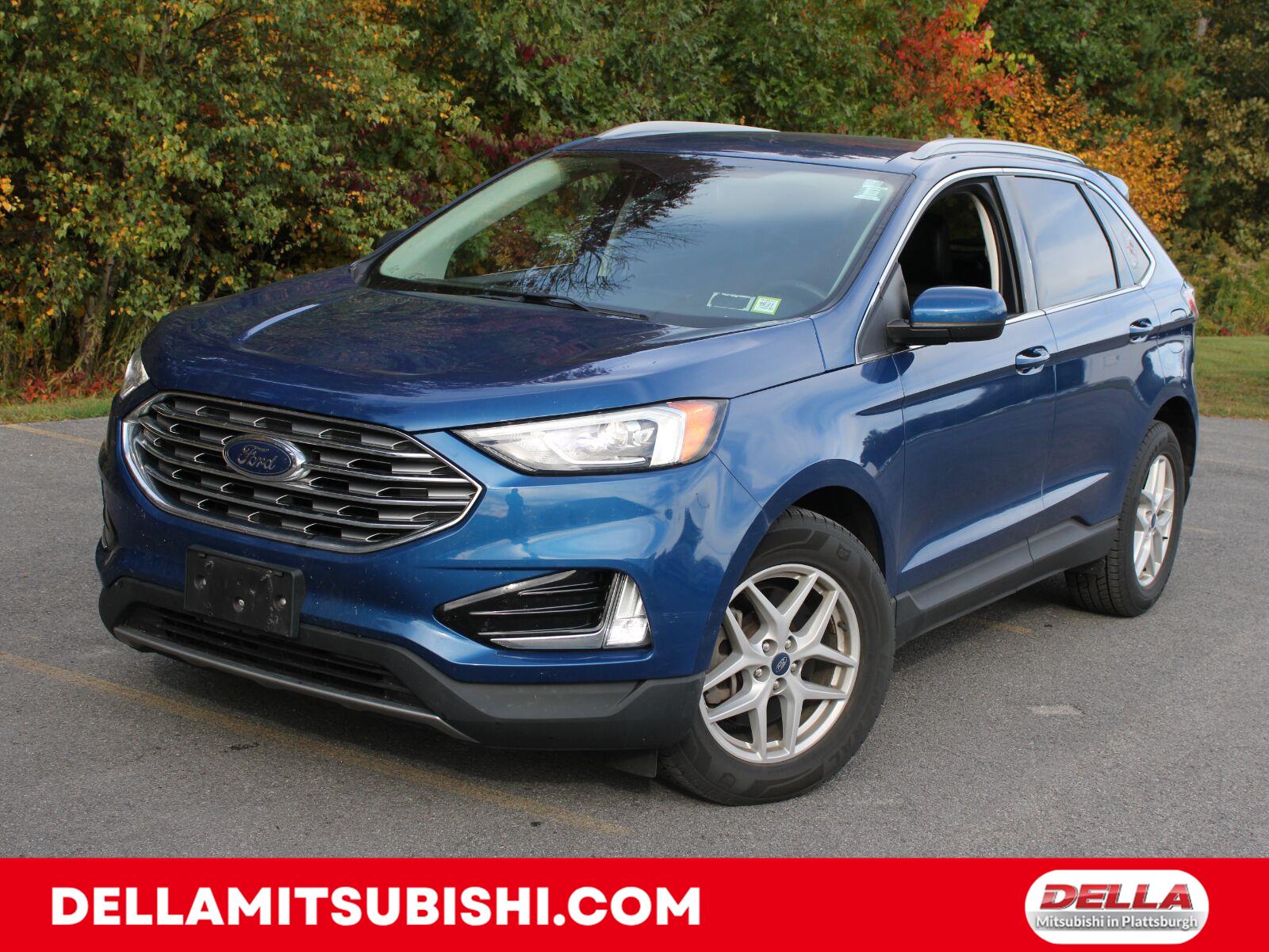 Atlas Blue Metallic 2021 Ford Edge SUV / Crossover All-Wheel Drive 8-Speed Automatic