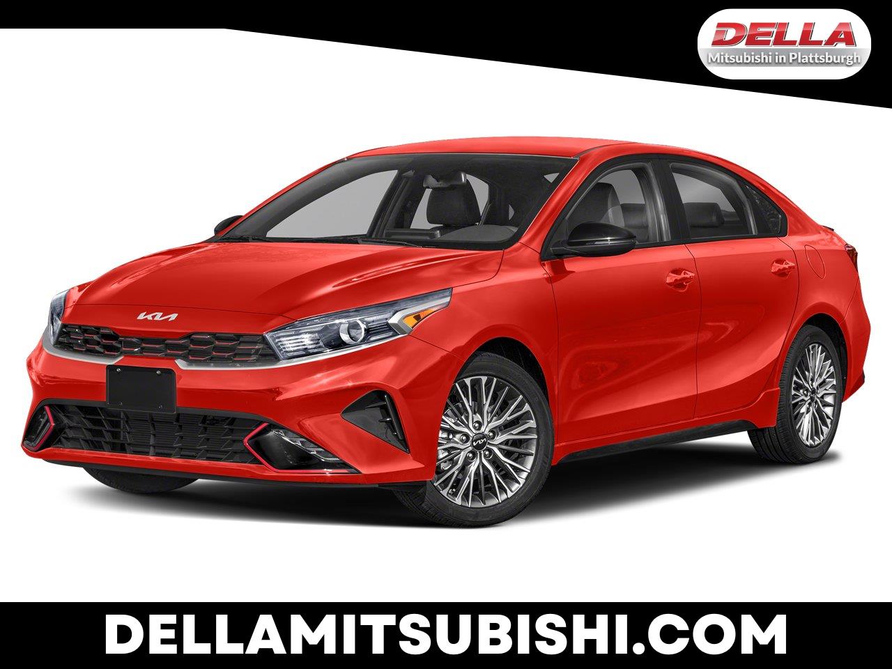 Fire Orange 2023 Kia Forte Sedan Front-Wheel Drive Continuously Variable Transmission