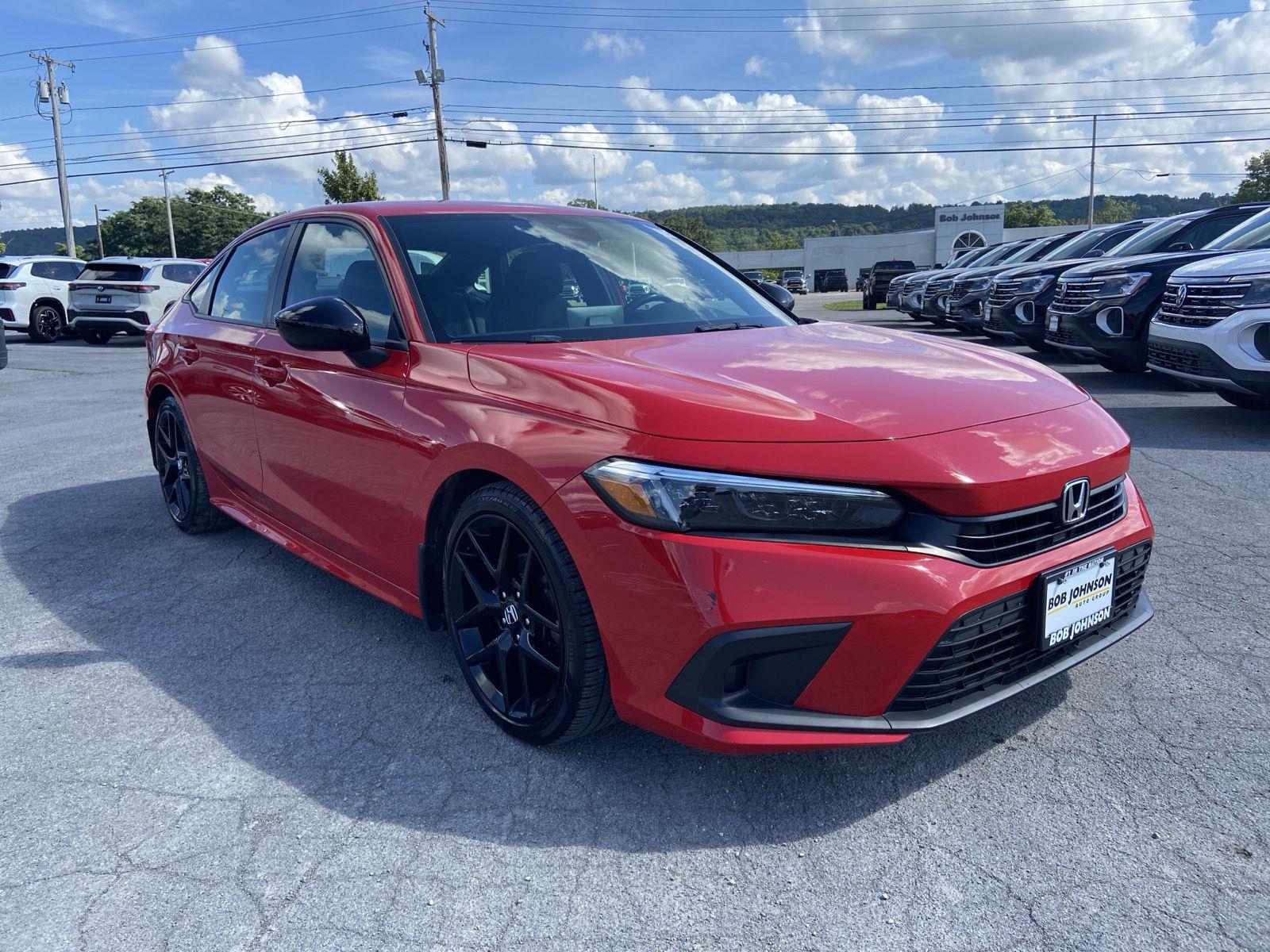 Rallye Red 2022 Honda Civic Sedan Front-Wheel Drive 7-Speed CVT