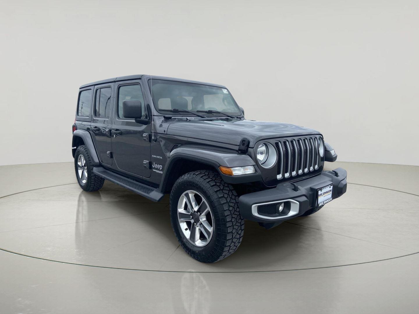 Gray (Granite Crystal Metallic Clearcoat) 2021 Jeep Wrangler Unlimited Sahara 4WD SUV / Crossover Four-Wheel Drive 8-Speed Automatic