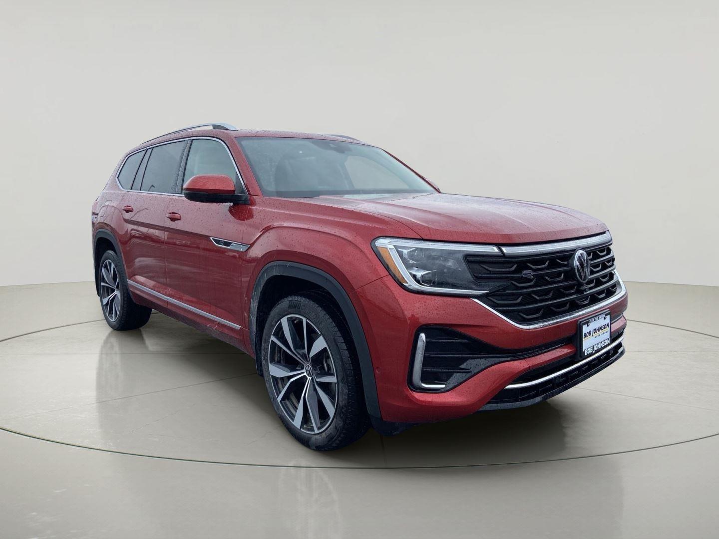 Aurora Red Metallic 2025 Volkswagen Atlas SEL Premium R-Line 4Motion SUV / Crossover All-Wheel Drive Automatic