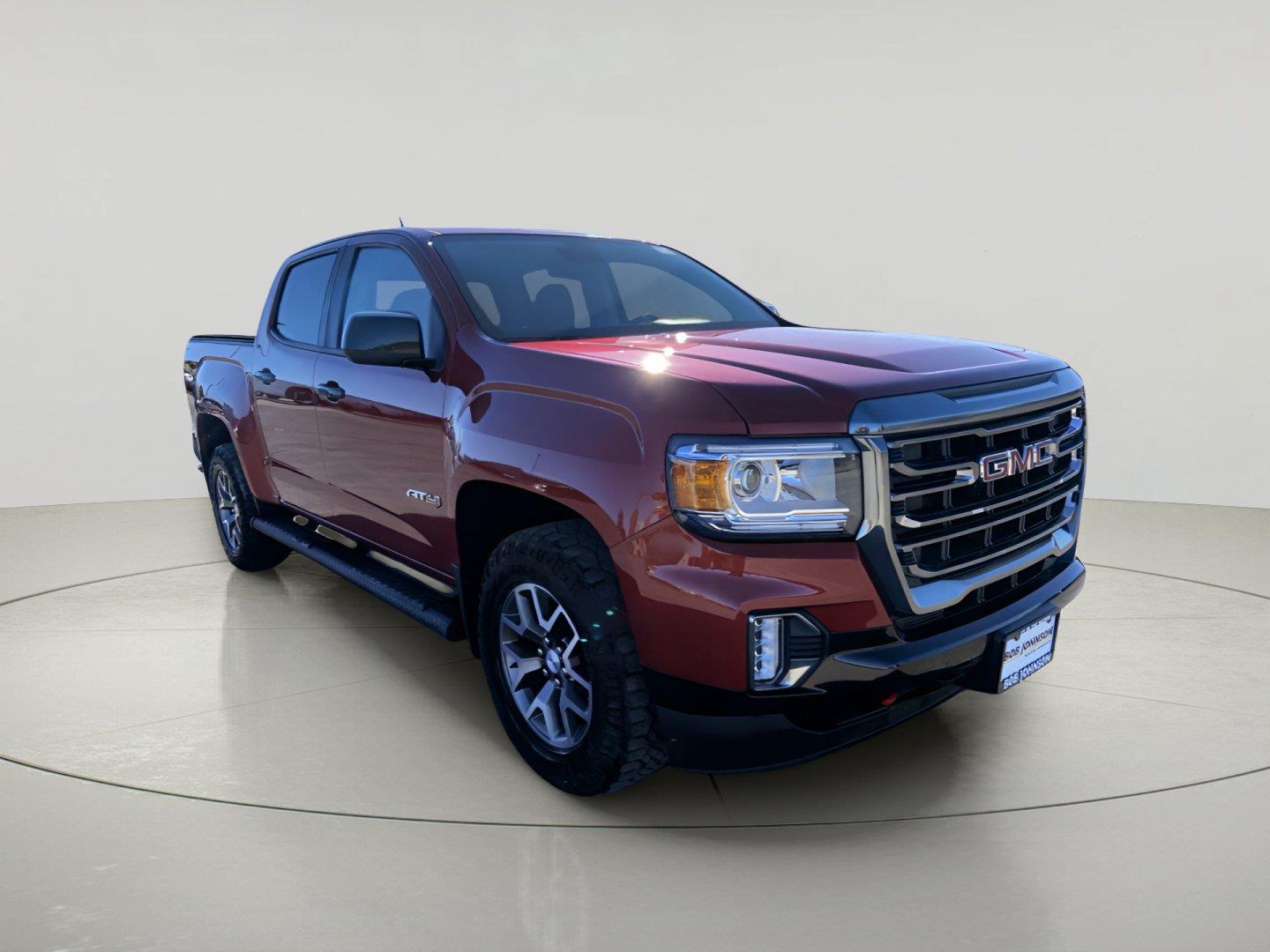 Cayenne Red Tintcoat 2021 GMC Canyon Pickup Truck Four-Wheel Drive 8-Speed Automatic