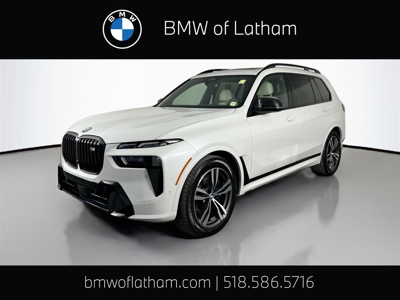 Mineral White Metallic 2024 BMW X7 M60i AWD SUV / Crossover All-Wheel Drive Automatic