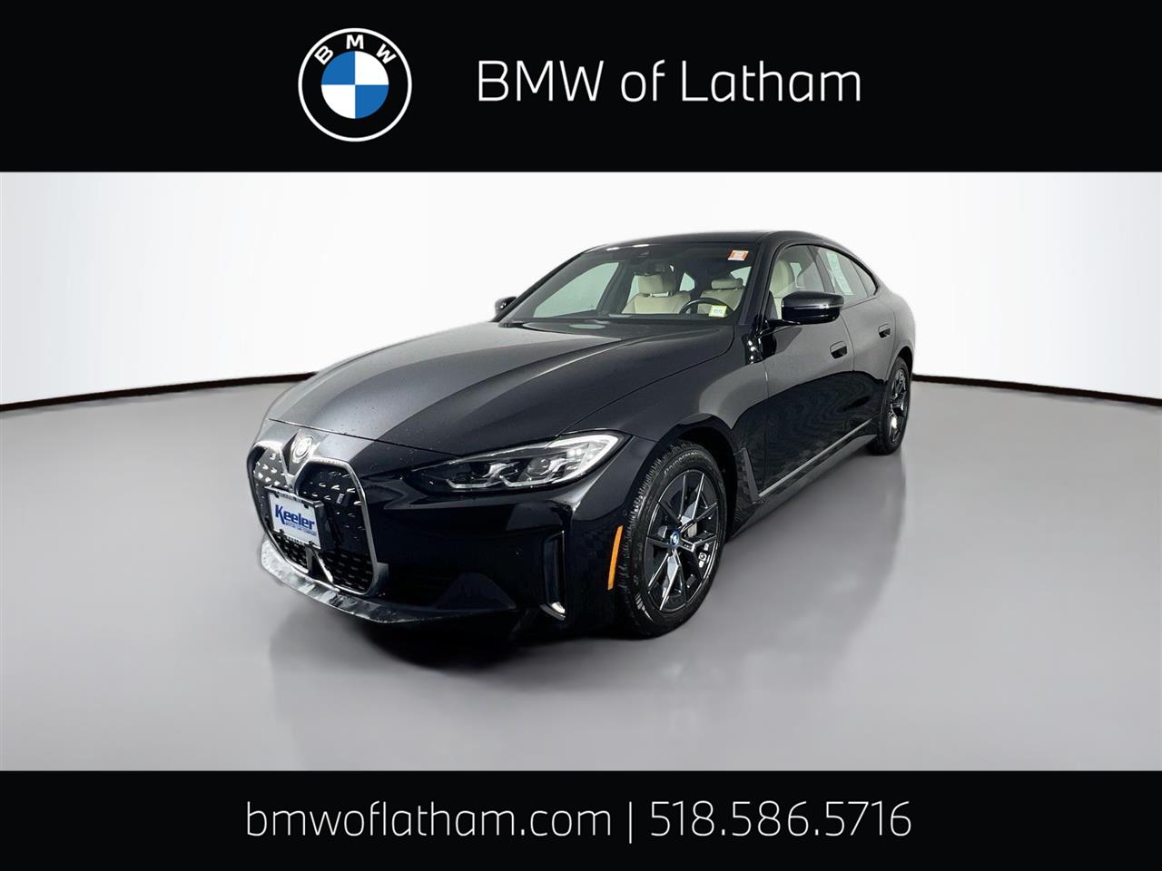 Jet Black 2023 BMW i4 eDrive35 Gran Coupe FWD Sedan Rear-Wheel Drive Automatic