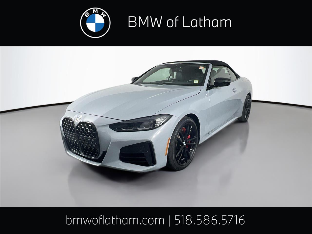 Gray (Brooklyn Grey Metallic) 2024 BMW 4 Series M440i Convertible xDrive Convertible All-Wheel Drive Automatic