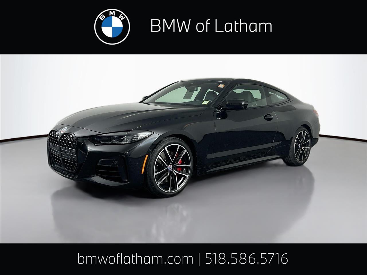 Black Sapphire Metallic 2023 BMW 4 Series M440i Coupe xDrive Coupe Rear-Wheel Drive Automatic