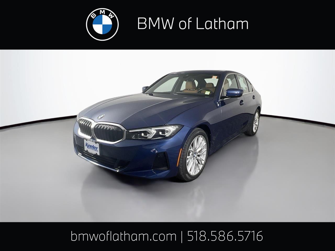 Phytonic Blue Metallic 2024 BMW 3 Series Sedan All-Wheel Drive Automatic