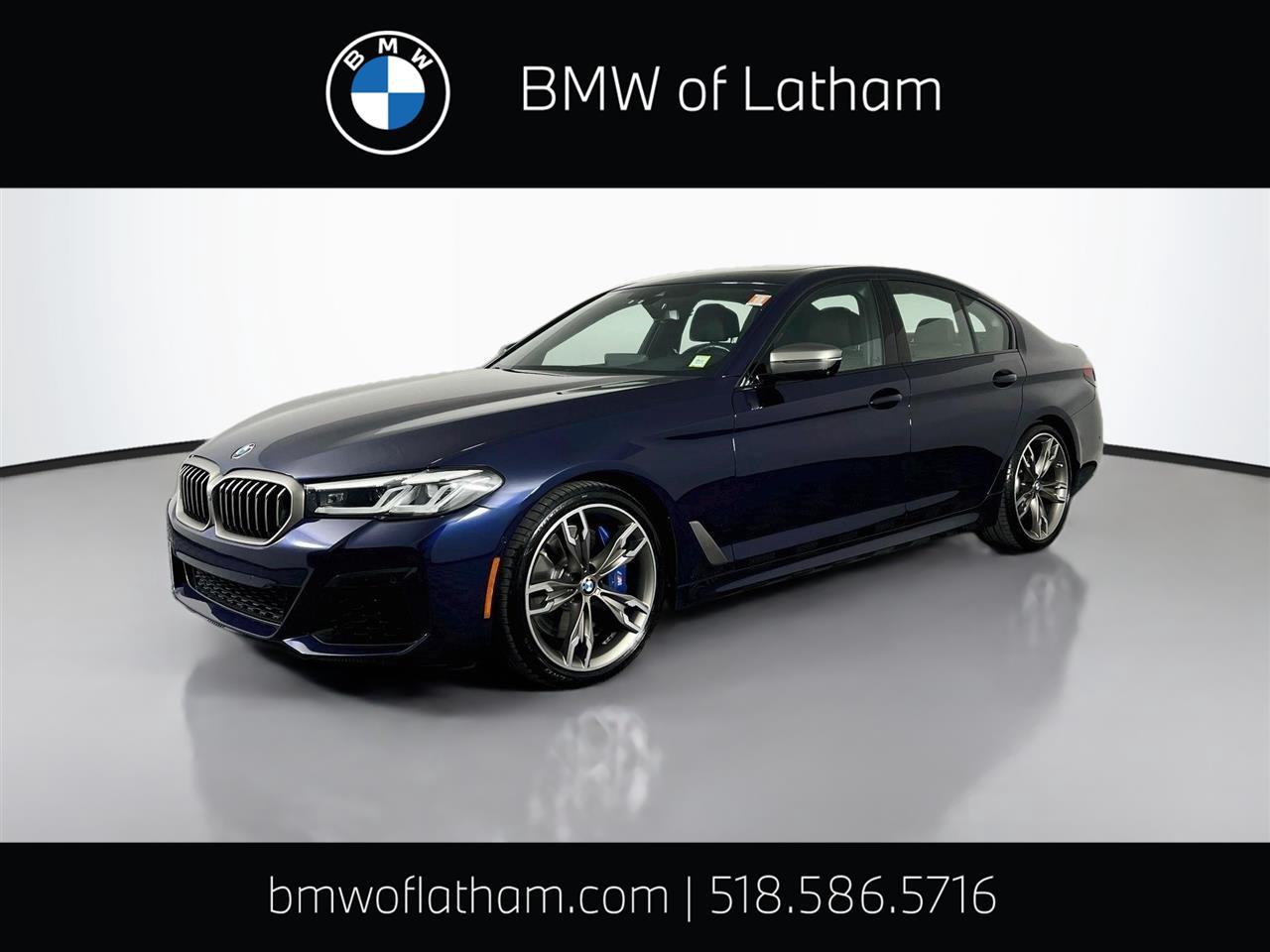 Tanzanite Blue II Metallic 2023 BMW 5 Series Sedan All-Wheel Drive Automatic