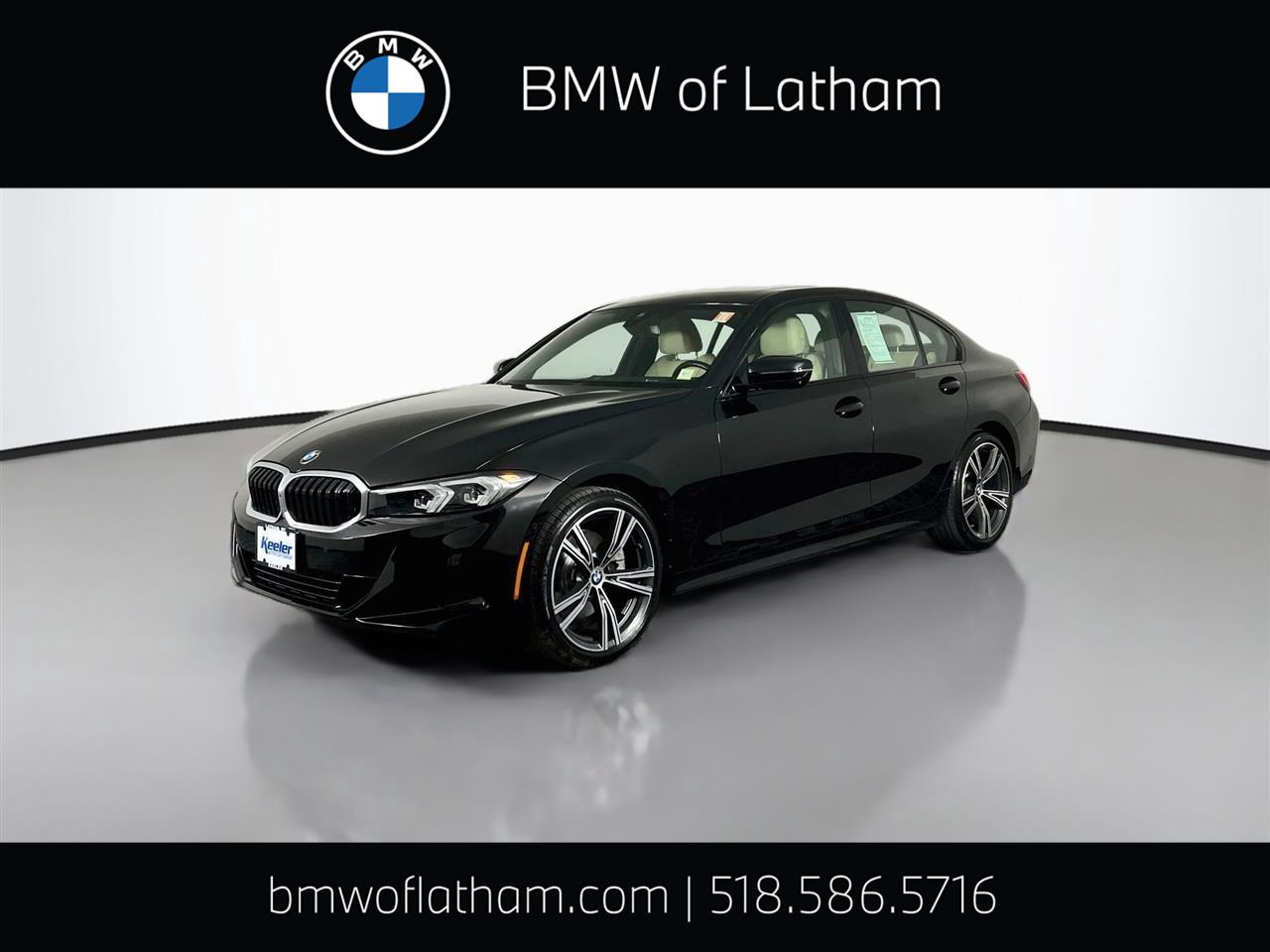 Jet Black 2023 BMW 3 Series Sedan All-Wheel Drive Automatic