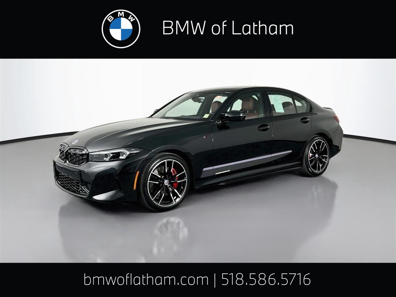 Black Sapphire Metallic 2024 BMW 3 Series Sedan All-Wheel Drive Automatic