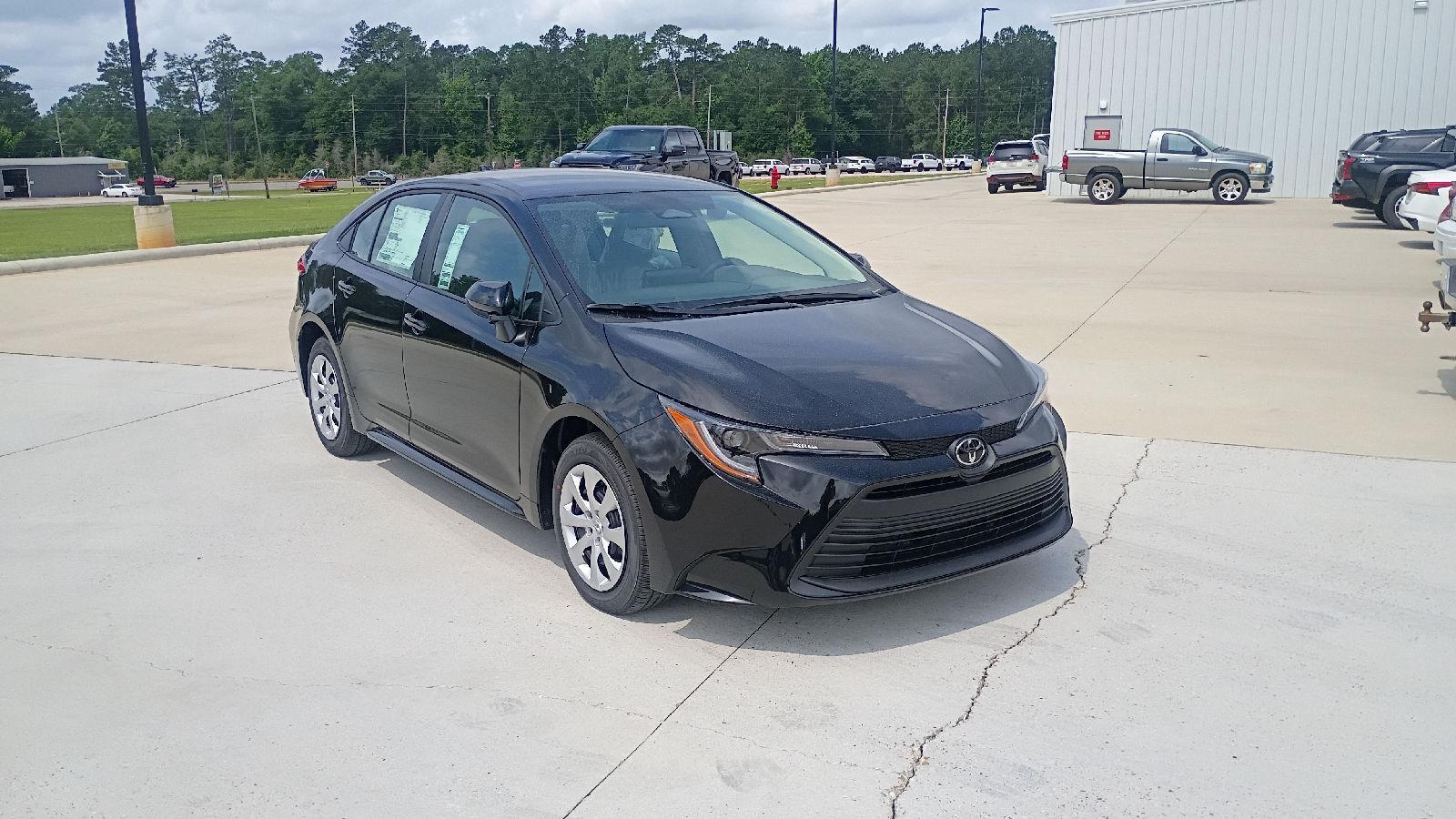 Midnight Black Metallic 2026 Toyota Corolla LE FWD Sedan Front-Wheel Drive Continuously Variable Transmission