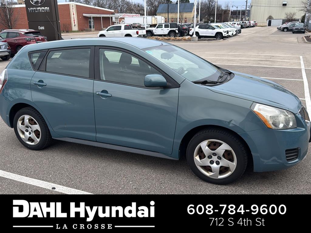 Mystic Blue Metallic 2009 Pontiac Vibe 1.8L Hatchback Front-Wheel Drive 4-Speed Automatic