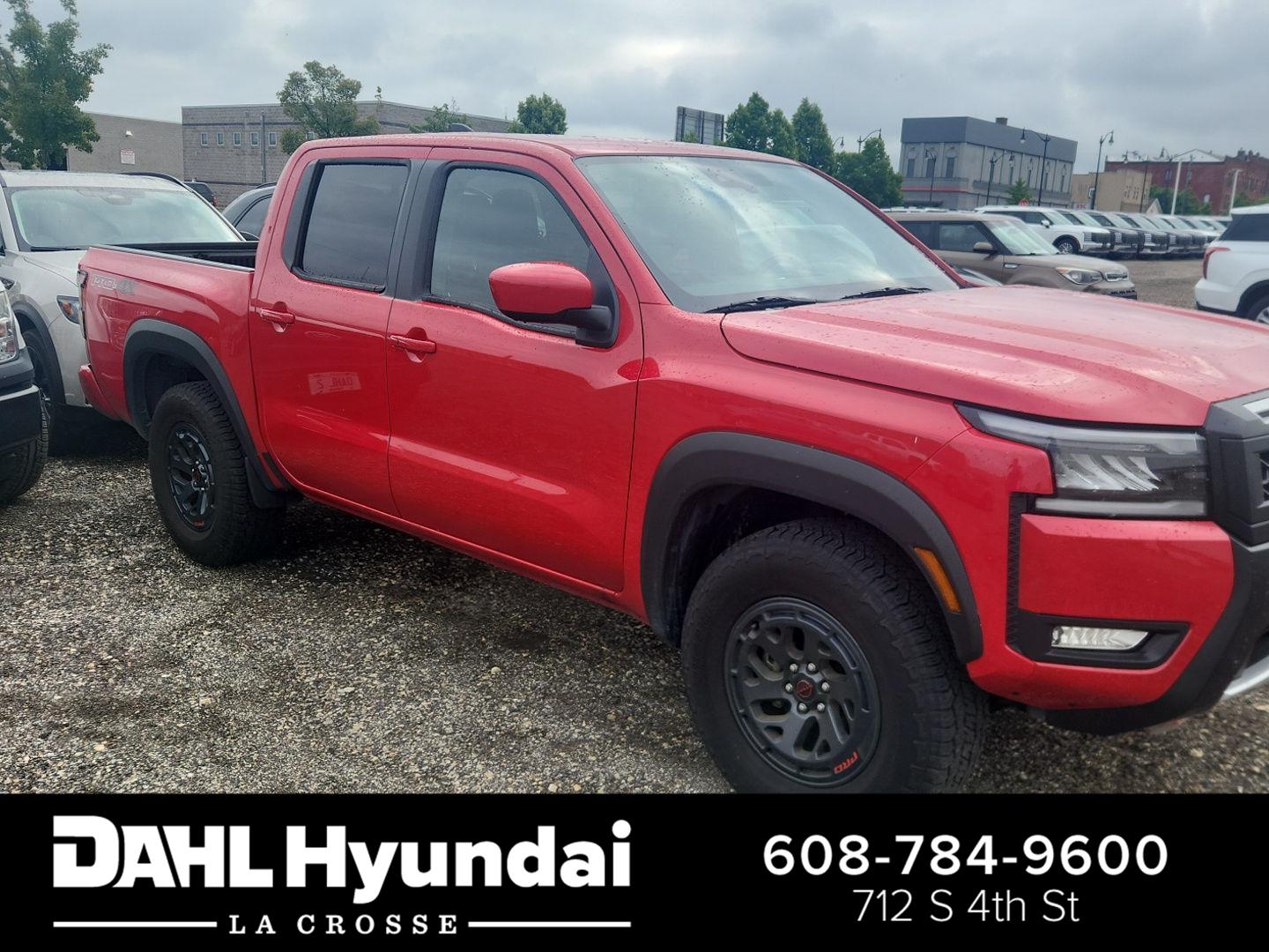 Red Alert 2026 Nissan Frontier PRO-4X Crew Cab 4WD Pickup Truck Four-Wheel Drive Automatic