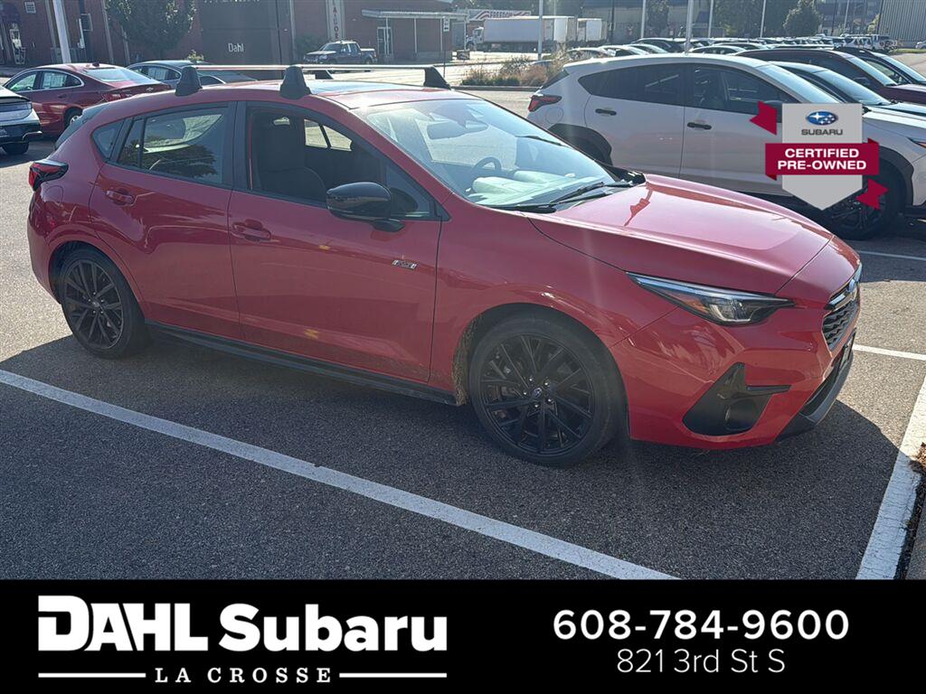 Pure Red 2024 Subaru Impreza Wagon All-Wheel Drive Continuously Variable Transmission