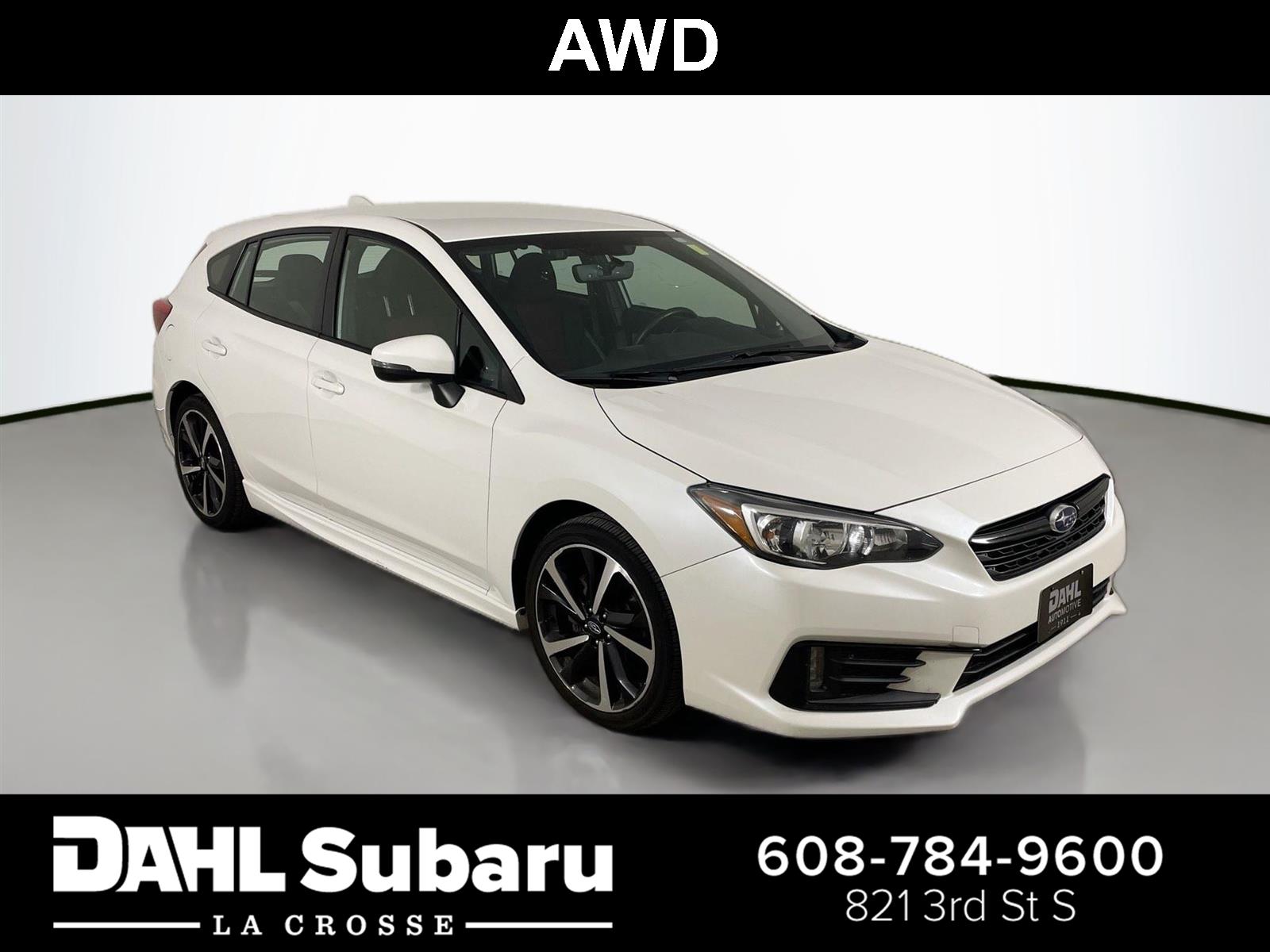 Crystal White Pearl 2020 Subaru Impreza Hatchback All-Wheel Drive Continuously Variable Transmission