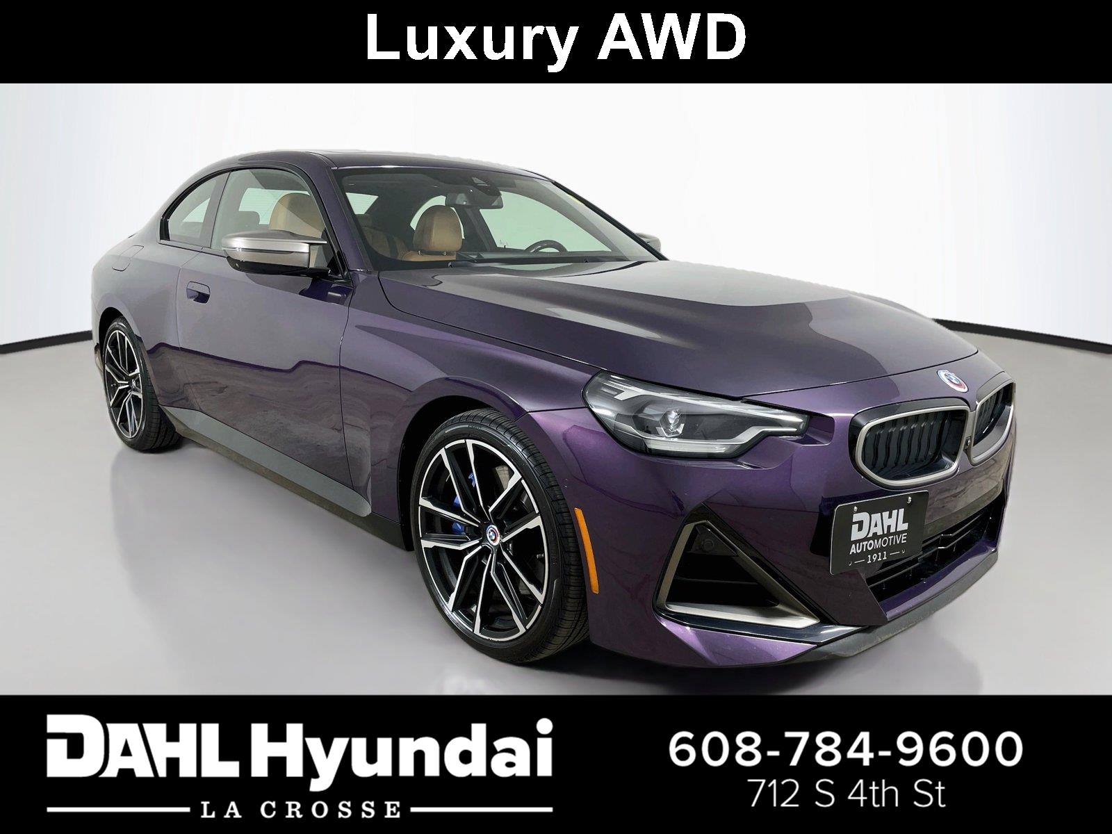 Thundernight Metallic 2023 BMW 2 Series Coupe All-Wheel Drive Automatic