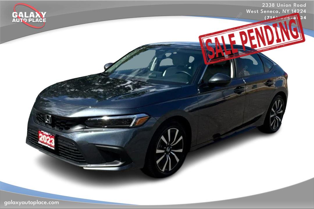 Meteorite Gray Metallic 2023 Honda Civic Hatchback EX-L FWD Hatchback Front-Wheel Drive Automatic