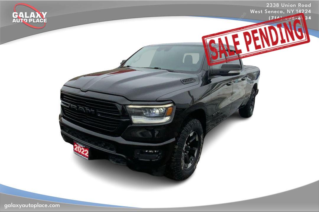 Diamond Black Crystal Pearlcoat 2022 RAM 1500 Sport Quad Cab 4WD Pickup Truck Automatic
