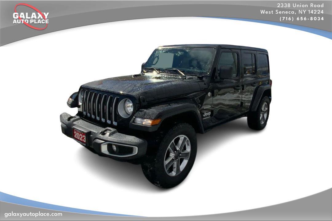 Black 2023 Jeep Wrangler Sahara 4-Door 4WD SUV / Crossover Four-Wheel Drive 8-Speed Automatic