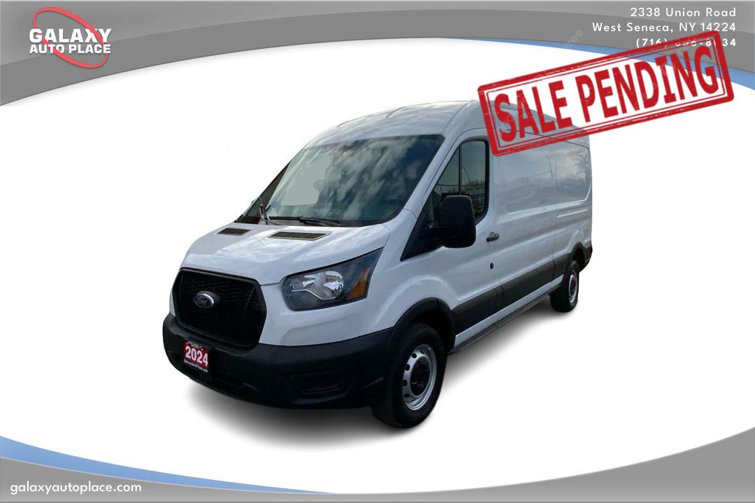 Oxford White 2024 Ford Transit Cargo 250 Medium Roof LB RWD Van Rear-Wheel Drive 10-Speed Automatic